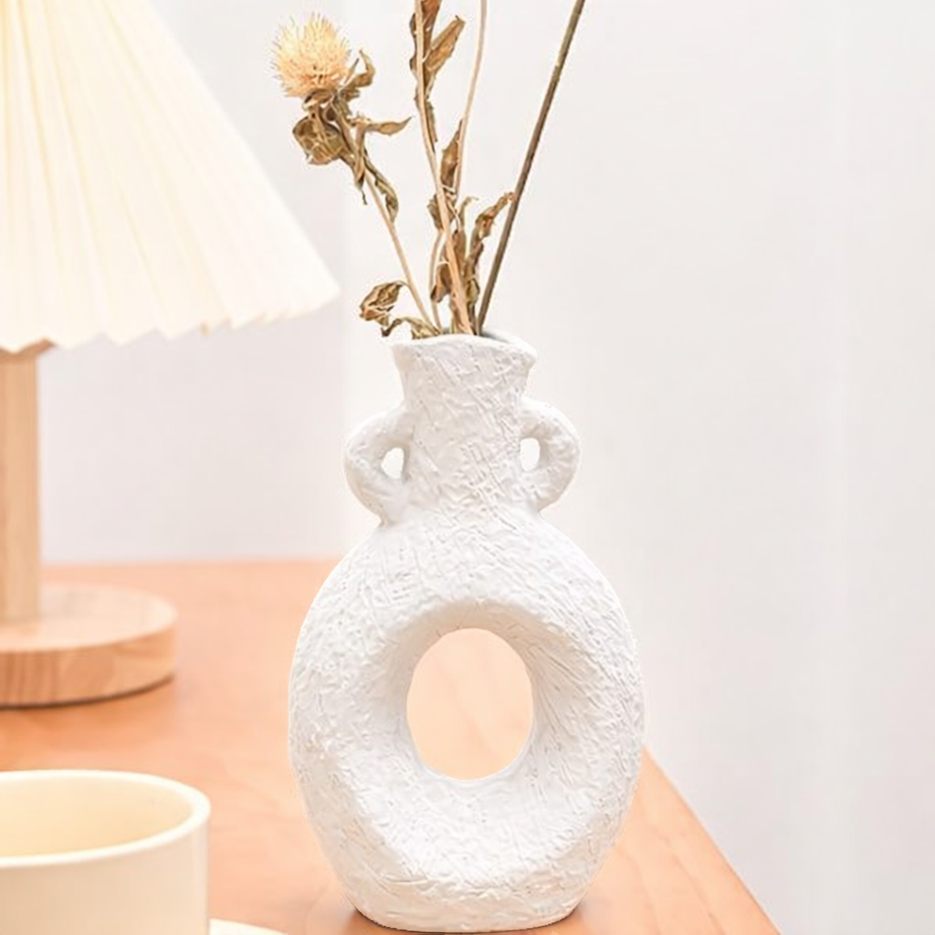 Jarrón de cerámica rústica moderna